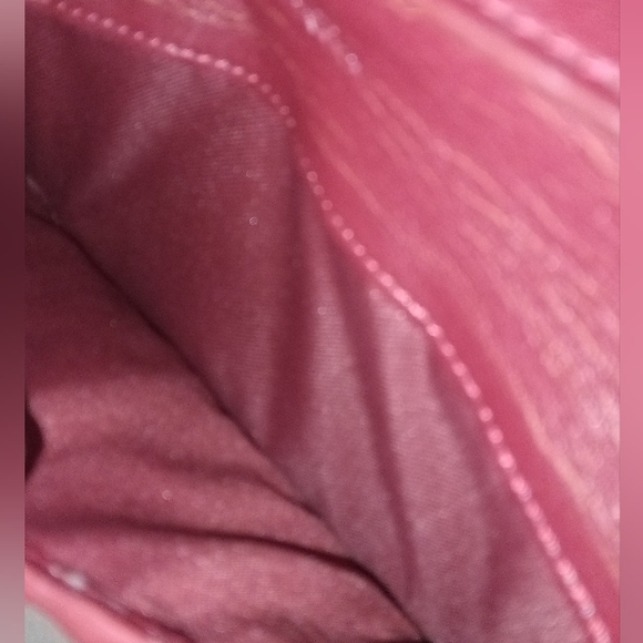 Authentic Vintage Coach New York Long Zipper Wallet Burgundy Wine Bordeaux Plum - Picture 12 of 14